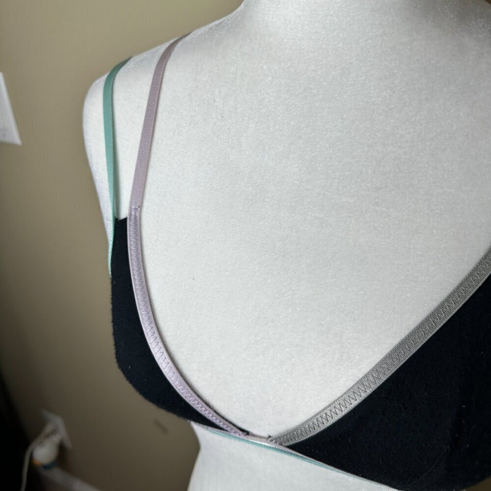INTIMATELY FREE PEOPLE Black & Multi Colored Strappy Bra Bralette Top Size XS - Picture 4 of 9